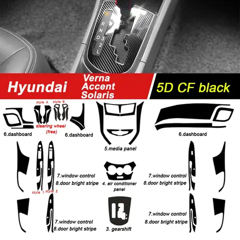 8 best sales pegatinor Hyundai Accent - №8