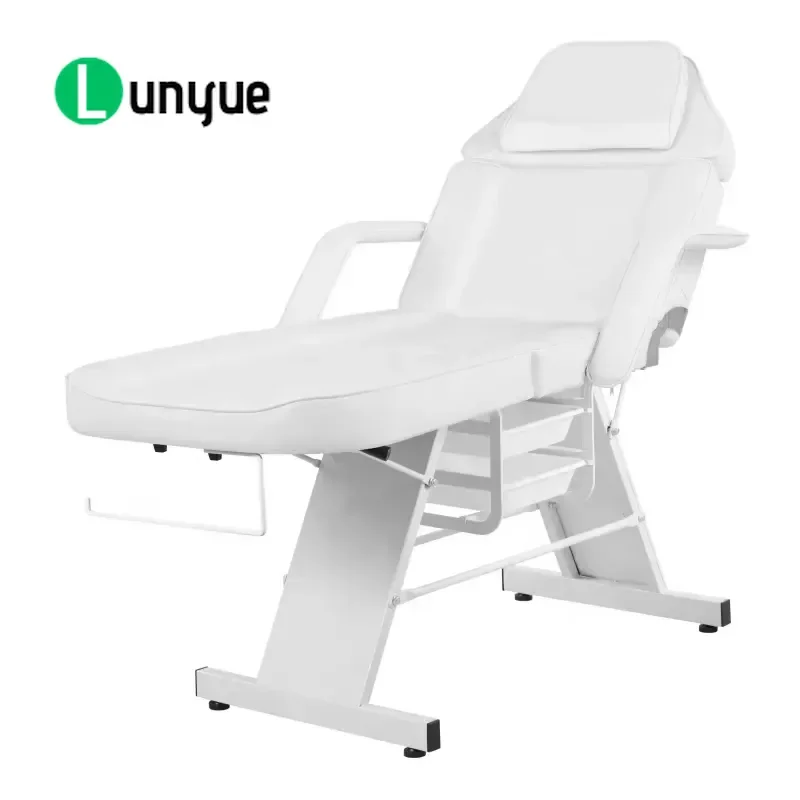 Foldable Adjustable Massage Bed Professional Beauty Furniture with Ergonomic Stool for Tattoo Eyelash Studio Spa