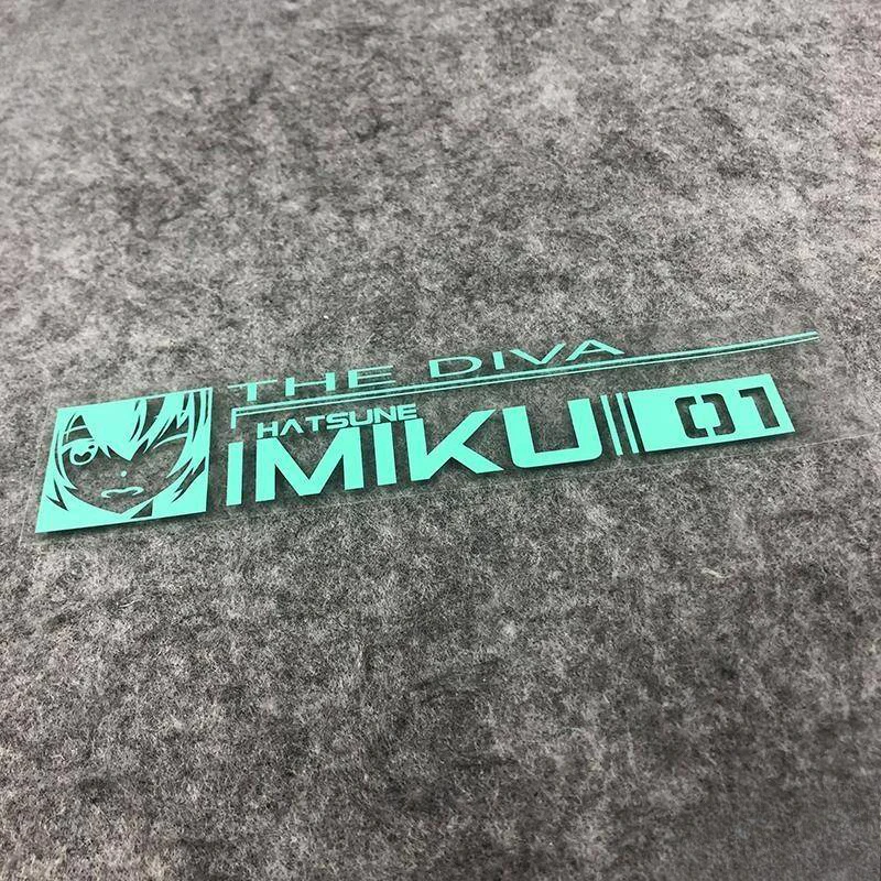 Hatsune Miku 01 Elektronische Musik Cartoon Niedlicher Aufkleber Auto-Dekoration Aufkleber Wasserdicht Reflektierend Anime-Merchandise Großhandel