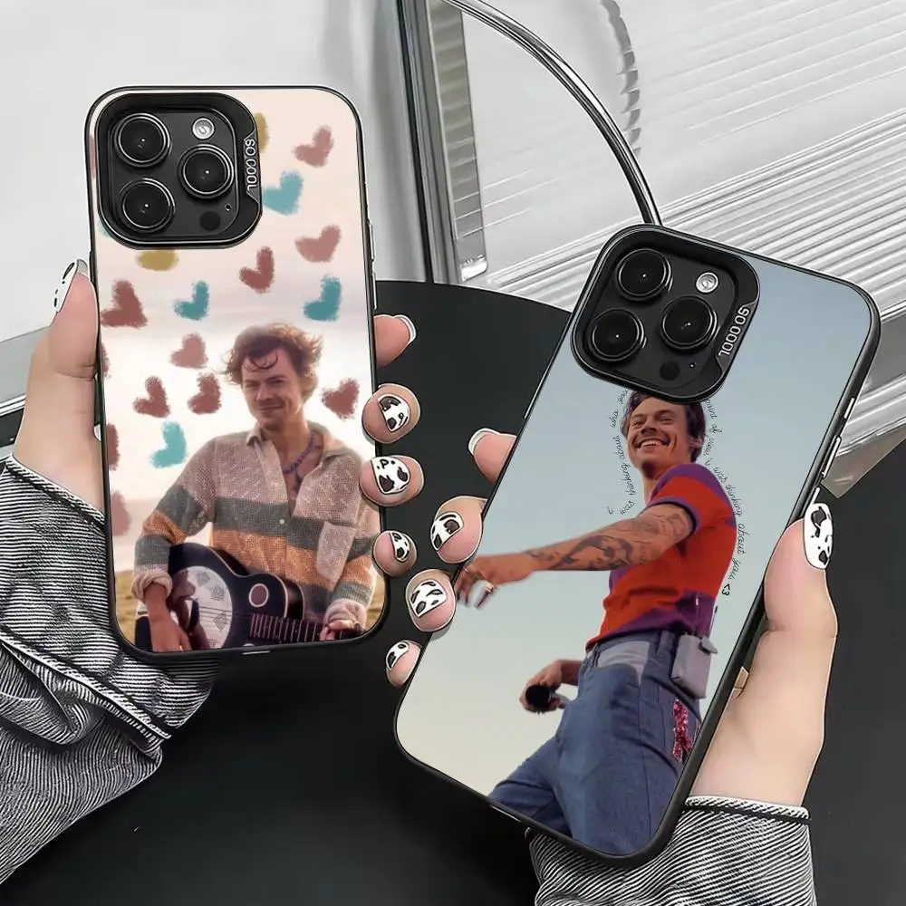 Funda para Teléfono Lou Louis Tomlinson para iPhone 17, 16, 15, 14, 13, 12, 11 Plus, Pro Max, XS, Funda Plateada Colorida