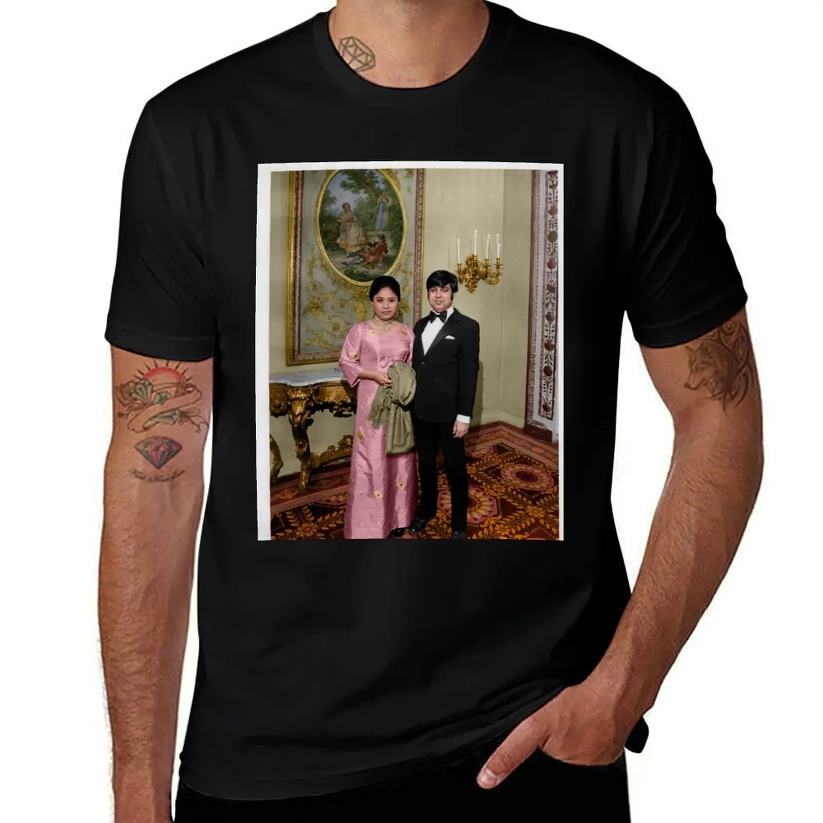 

Mom and Dad at Plaza Hotel circa 1970 T-Shirt Street Style Casual Tee Shirt