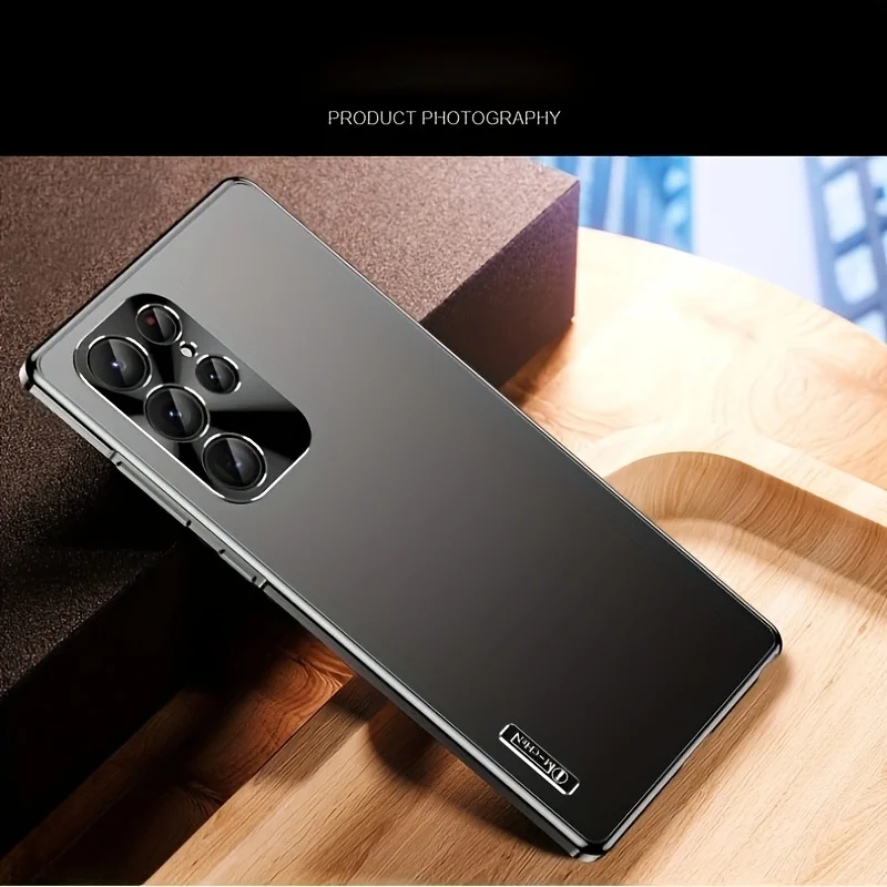 Für Samsung Galaxy S26 S25 S24 Ultra Handyhülle mit Luftfahrt-Aluminiumlegierungsrahmen, matter Rückplatte, ultradünne Anti-Drop-Rückabdeckung – Detail 2