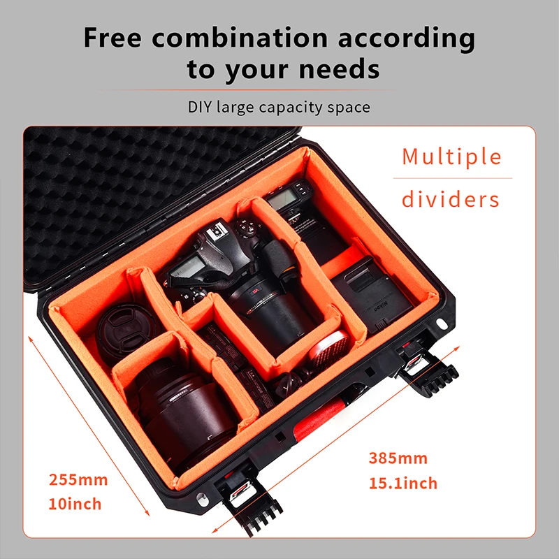 Portable Storage Case for Canon/Nikon/Sony/Olympics/Fuji DSLR Camera Moisture-proof Case DIY Carrying Case Travel Protection Box
