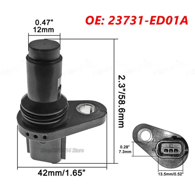 Sensor de posición de cigüeñal 23731-ED01A para Nissan Cube Sentra Tiida Versa NV200 23731-1VA0A 23731ED01A 23731-ED001