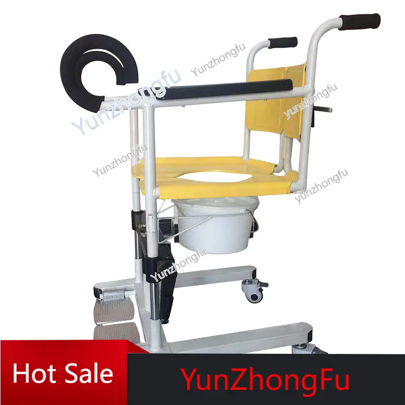 

TM-001 Handicap Manual Transfer Chair Transfer Commode Lift Chair for Patient and Elderly