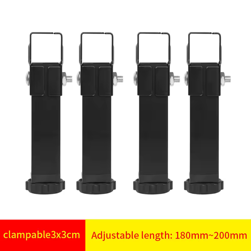 Ribbed frame bed leg support column 3 × 3cm clamping foot bed side support reinforced adjustable furniture foot bed bottom mute - Image 10