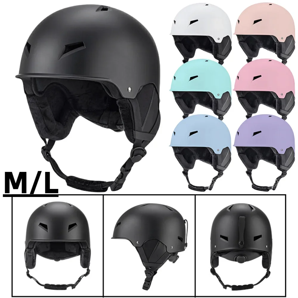 

Snowmobile Safety Helmet with 8 Vents Skiing Protective Helmet ABS EPS Shockproof for Outdoor Snow Sports