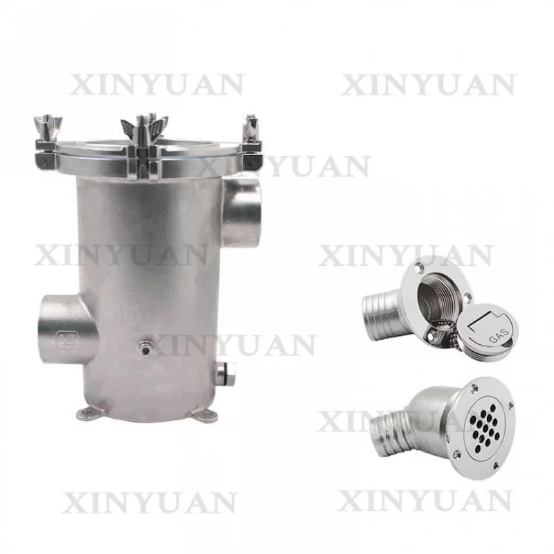 Water Strainer 2'' 316 Stainless Steel CE Certified Thru Hull Fittings for Marine Yacht Intake
