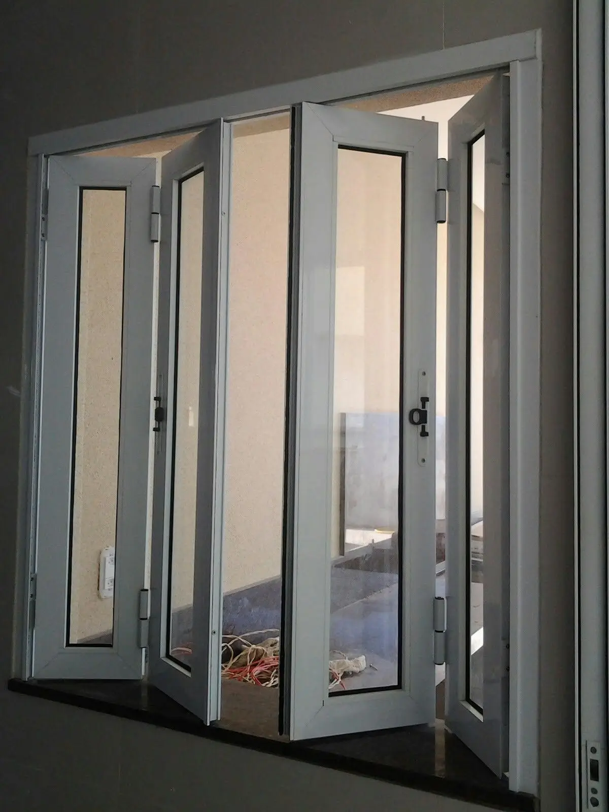 

Складное оконное покрытие, алюминиевые окна, звукоизолированные и теплоизоляционные внутренние кухонные двойные остеклянки, двойное складное раздвижное окно на заказ