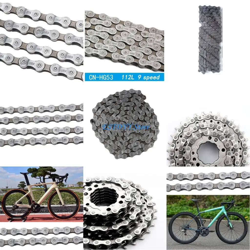

G6DE Bicycles Chain High Strength Steel Cycling Chain 112 Link Bike Derailleur Chain