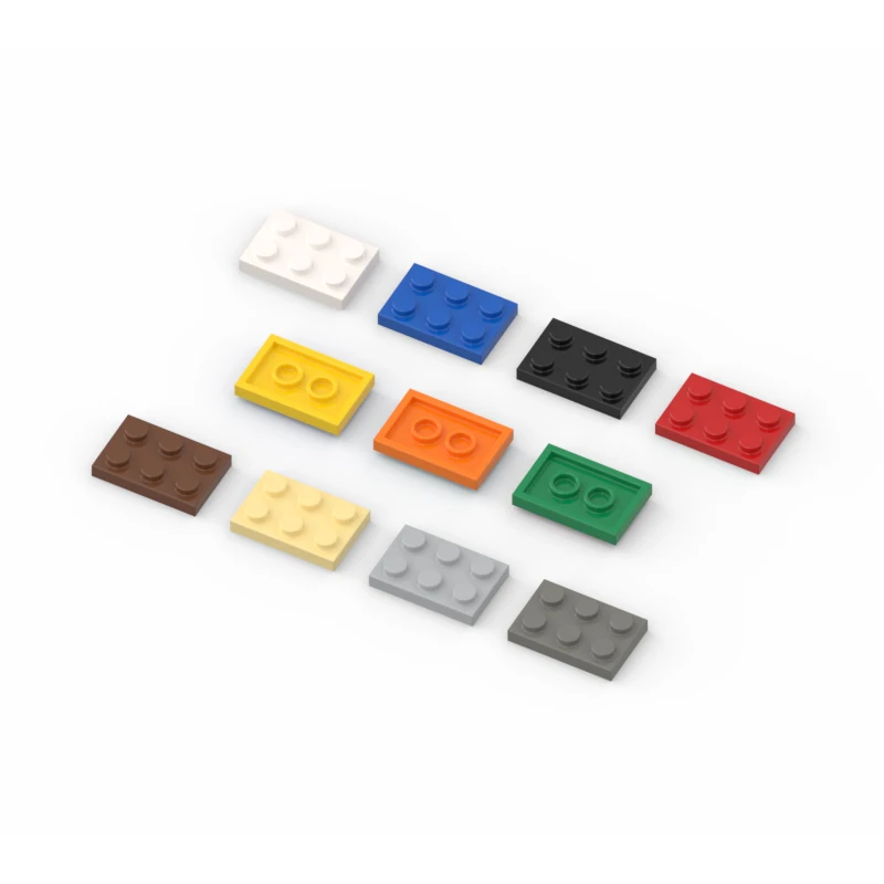 100pcs MOC compatible 3021 building block parts 2X3 basic board creative DIY technology parts