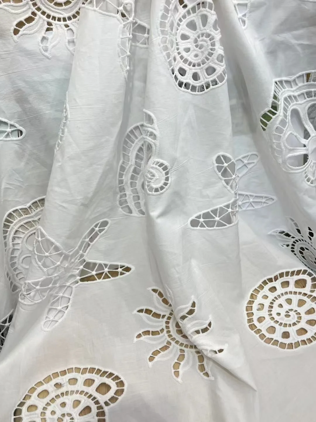 cotton lace fabric for dress Vintage Rose Cotton Lace Fabric for Dresses
