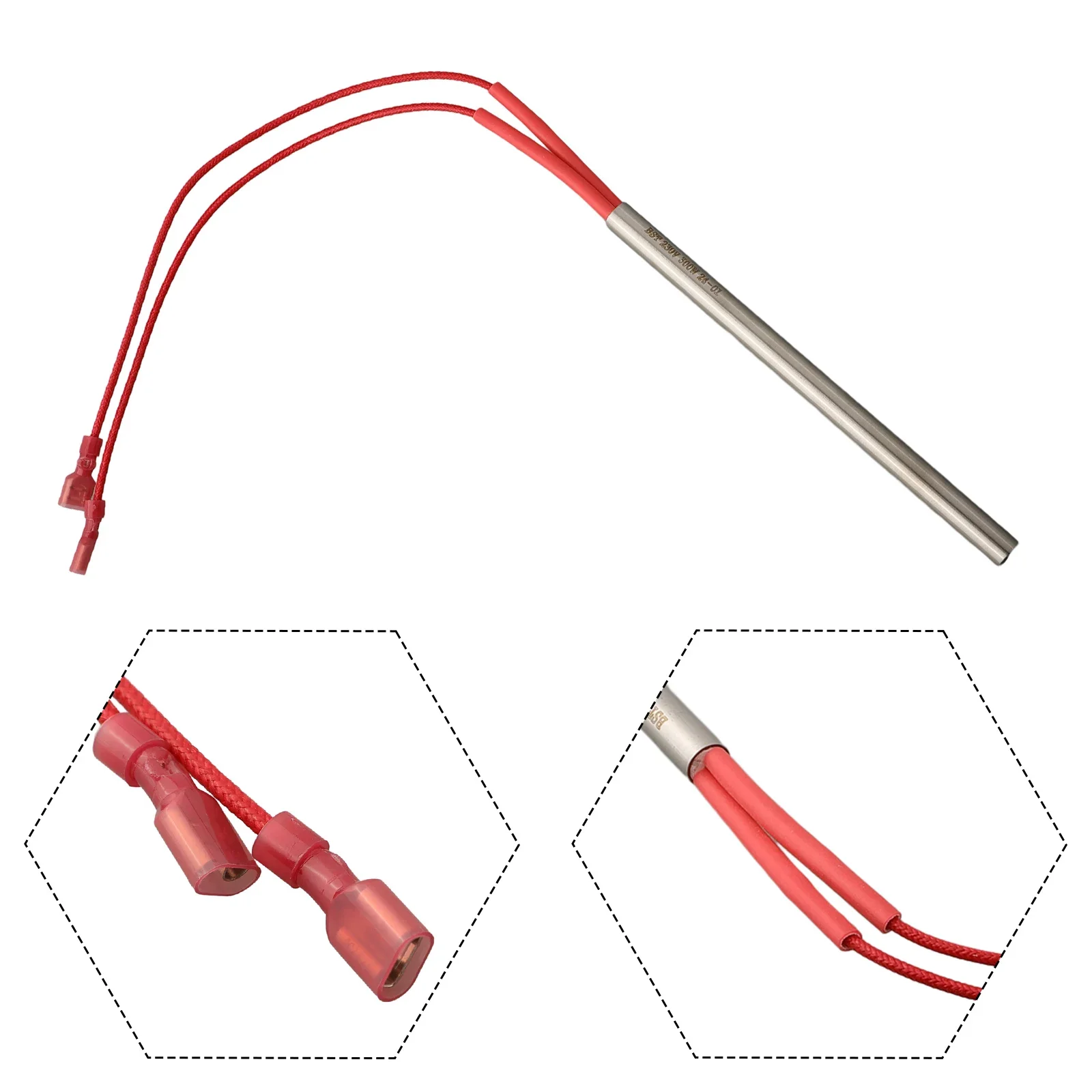 Stainless Steel Lgniter Hot Rod Ignitor Kit 9.5*150mm 230v 300w Heating Rod Replacement For Fireplace Grill Stove Accessories