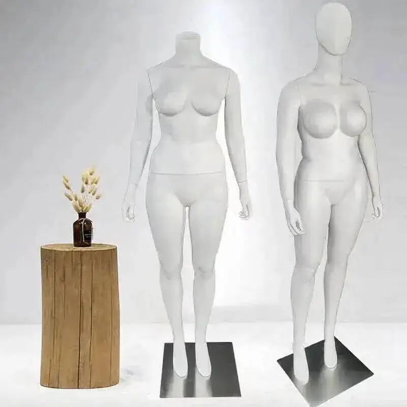 

Mannequin Body Women's Clothing Mannequins Fiberglass Props Female Plus Size Sports Woman Fat Full Mannequin Display Stand