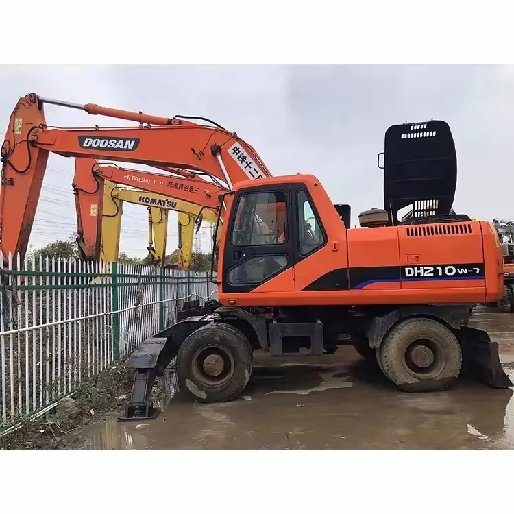 Used Doosan DH210W-7 Wheel Excavator For Sale Daewoo/ Used Doosan 210 Wheel Excavators Korea