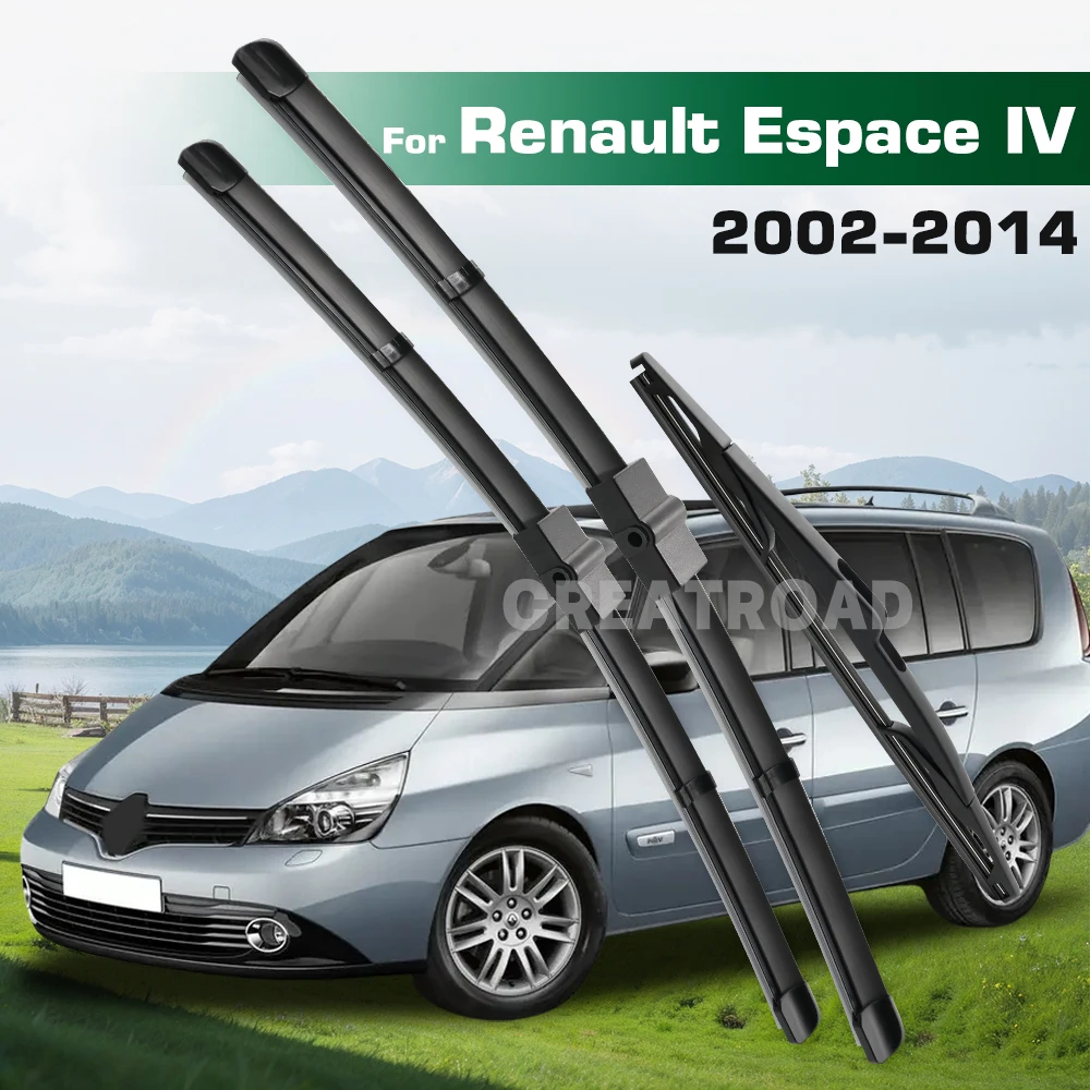 

GREATROAD Wiper LHD&RHD Front & Rear Wiper Blades Set For Renault Espace IV 2002 - 2014 Windshield Windscreen Window Brushes