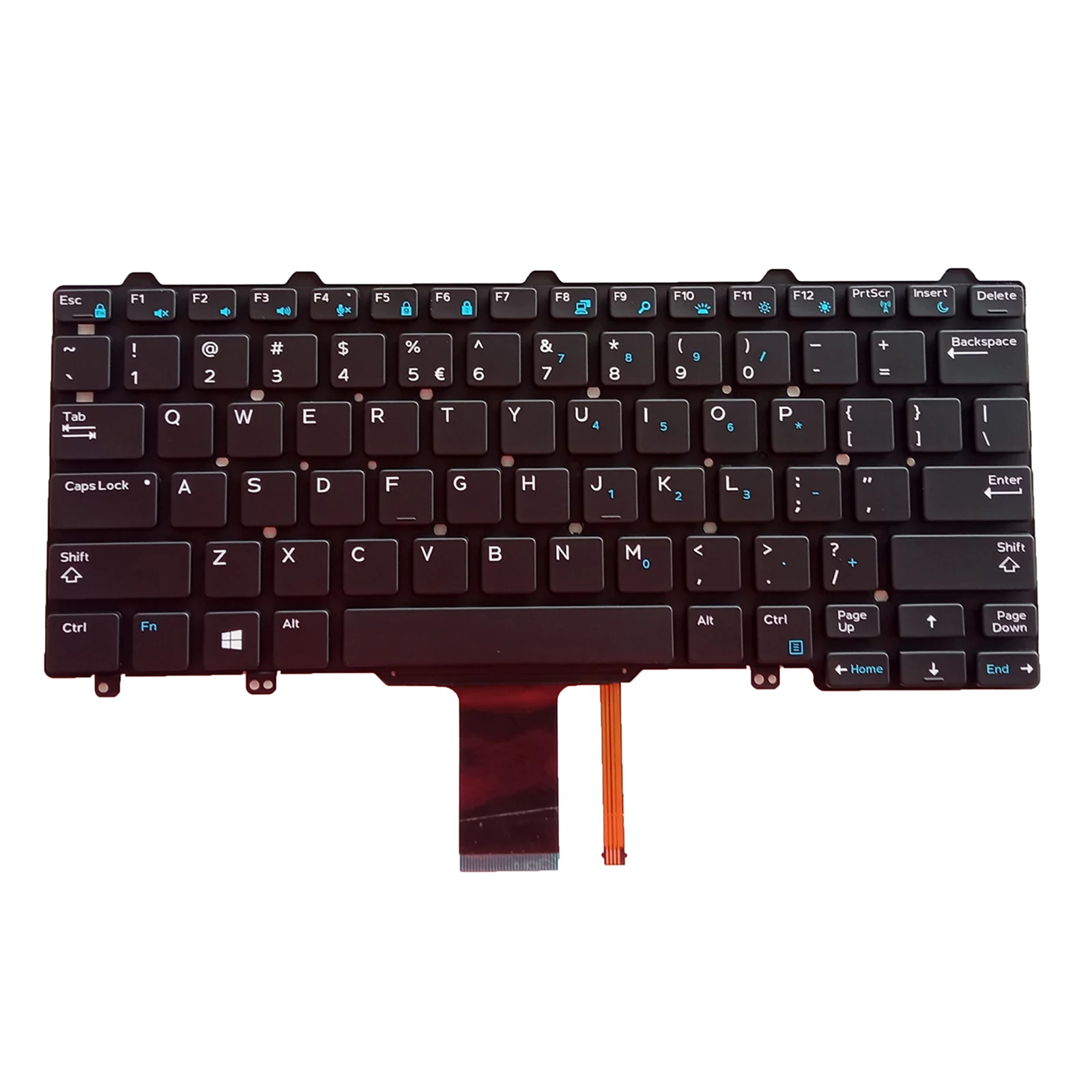 US Laptop Keyboard for DELL Latitude 0D2C6M E7250 3150 3160 E5250 E5270 E7270 04PTJF