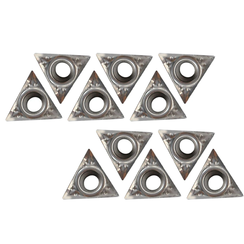 

10 Pack TCGT110202AK Inserts for Aluminum Turning Carbide Tooling with Low Cutting Force Excellent Chip Control