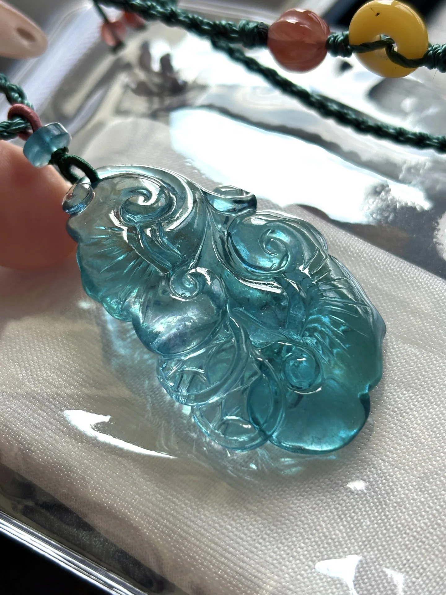 

Подвеска из натурального синего аквамарина, большой аквамарин, Бразилия, 47x28x8,5 мм, ожерелье с аквамарином, женские модные украшения AAAAAA