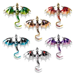 fly dragon Enamel Lapel Pins Brooch Jeans Badges backpack Jewelry for Clothing Badges accessories decor wedding gift DIY man