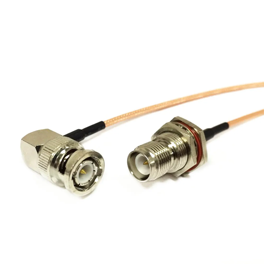 

Modem Coaxial Cable RP-TNC Female Jack Switch BNC Male Plug Right Angle Connector RG316 Cable Pigtail 15cm 6" Adapter New
