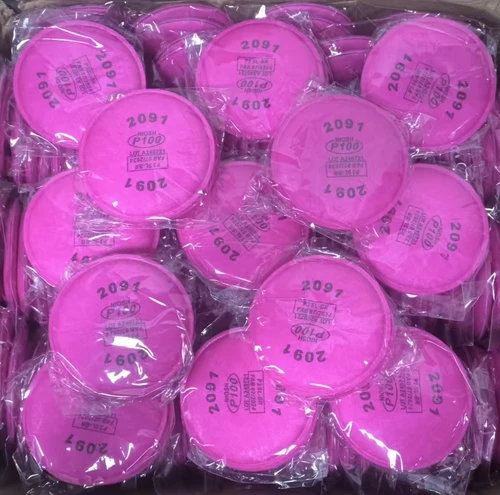 Imagen 2 del producto Filtro de partículas 2091/2097 P100 para 3m 6200 6800 7502 SerieRespirator accesorio de máscara antipolvo pintura de carpintero industria en aerosol