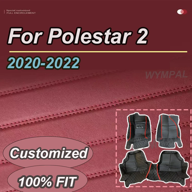 

Роскошные автомобильные коврики на заказ для Polestar 2 2020 2021 2022, авто, роскошные кожаные коврики