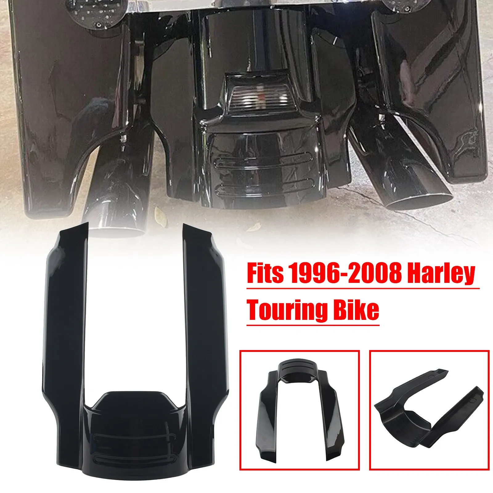 5-calowe akcesoria motocyklowe tylny błotnik przedłużania pokrowce na przedłużacz do Harley Touring Street Road slide King 1996-2008