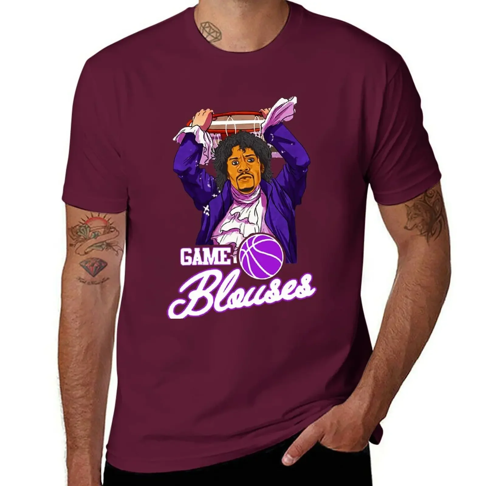 Korean fashion mens t shirts pack Game Blouses Chappelle’s Show Prince Sketch, Design T-Shirt plus sizes heavyweights sublime