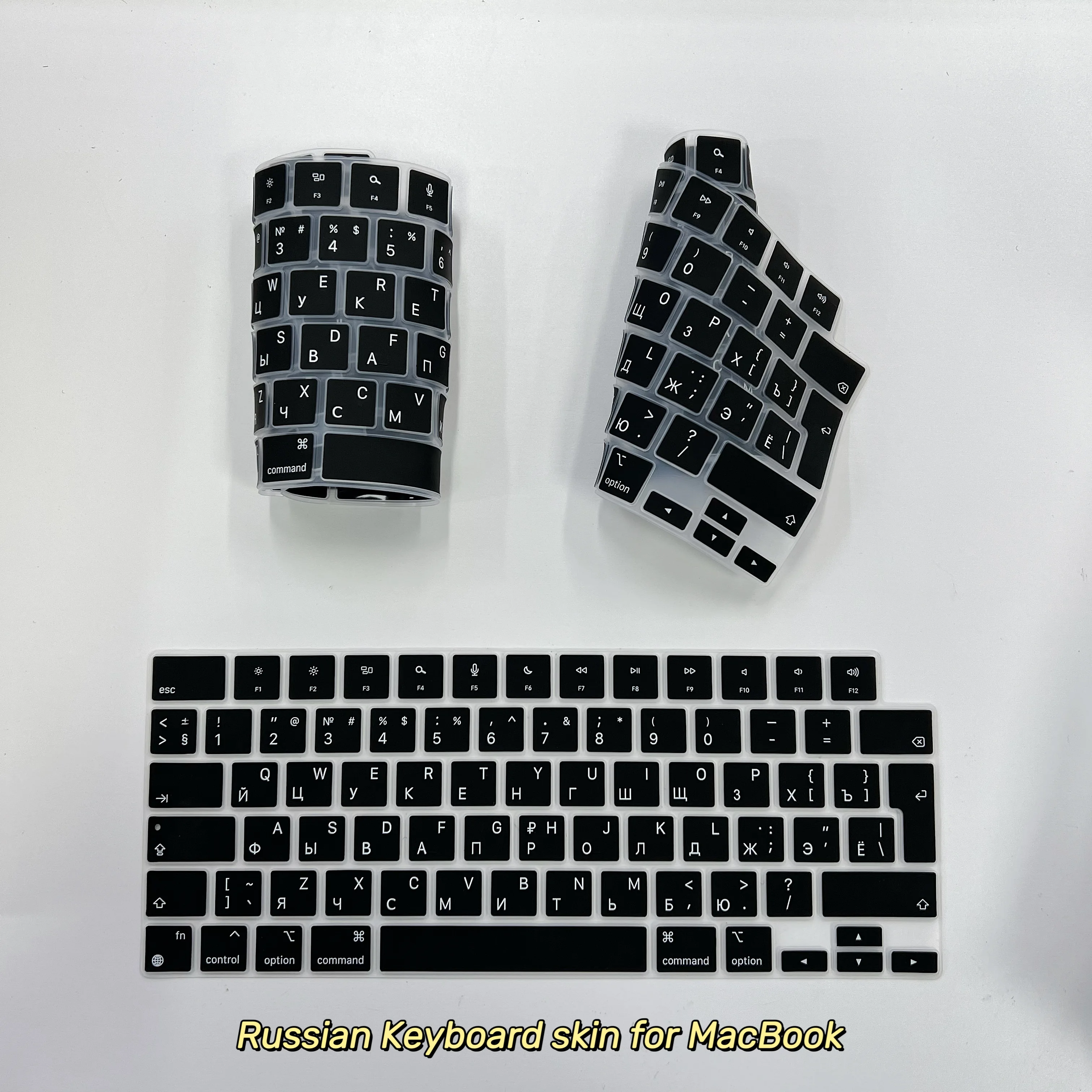 

Russian language keyboard skin for Macbook air13inch/pro14/16inch M1/M2/M3/M4 A2442 UK key silicone keyboard protector cover