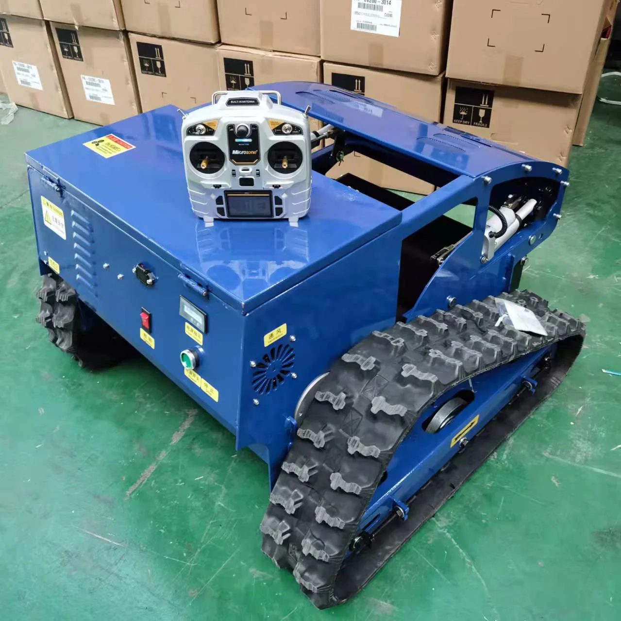 【Hot】Multifunctional Electric Diesel Automatic Remote Control Slope Lawn Mower  Weeder