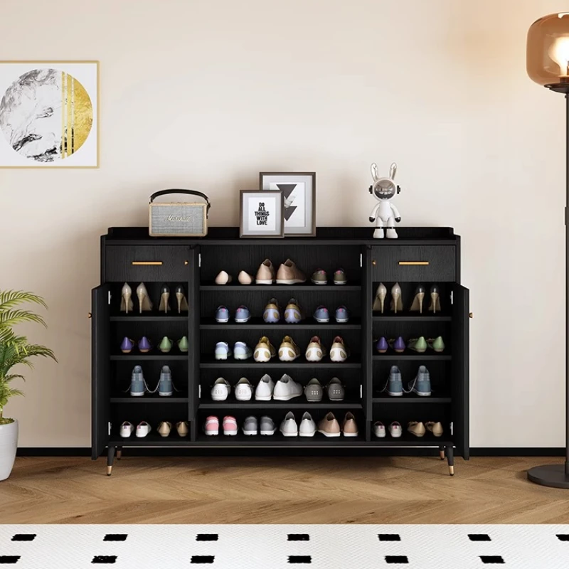 خزائن غرفة المعيشة الفاخرة المريحة عرض الخشب تخزين طويل القامة خزائن غرفة المعيشة خزانة تخزين خزانة جانبية أثاث المنزل #3