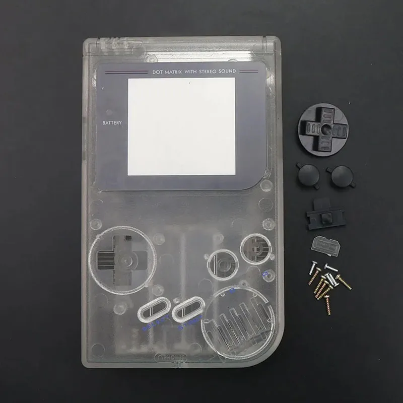 1 مجموعة كاملة مجموعة الإسكان شل غطاء إصلاح أجزاء ل Gameboy الكلاسيكية لعبة وحدة التحكم ل GB DMG-01 مع أزرار