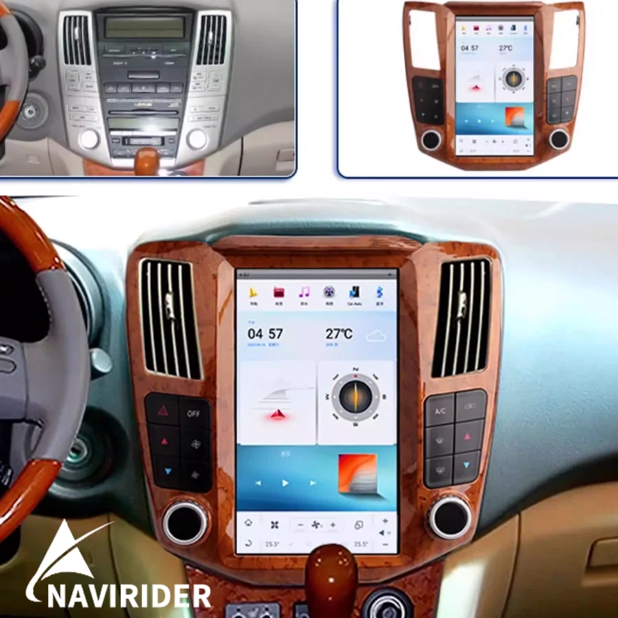 Radio samochodowe z ekranem 11,8 cala do Lexus RX330 RX300 RX350 RX400h 2004-2008 GPS Carplay Android Multimedialny Odtwarzacz Wideo Jednostka Główna