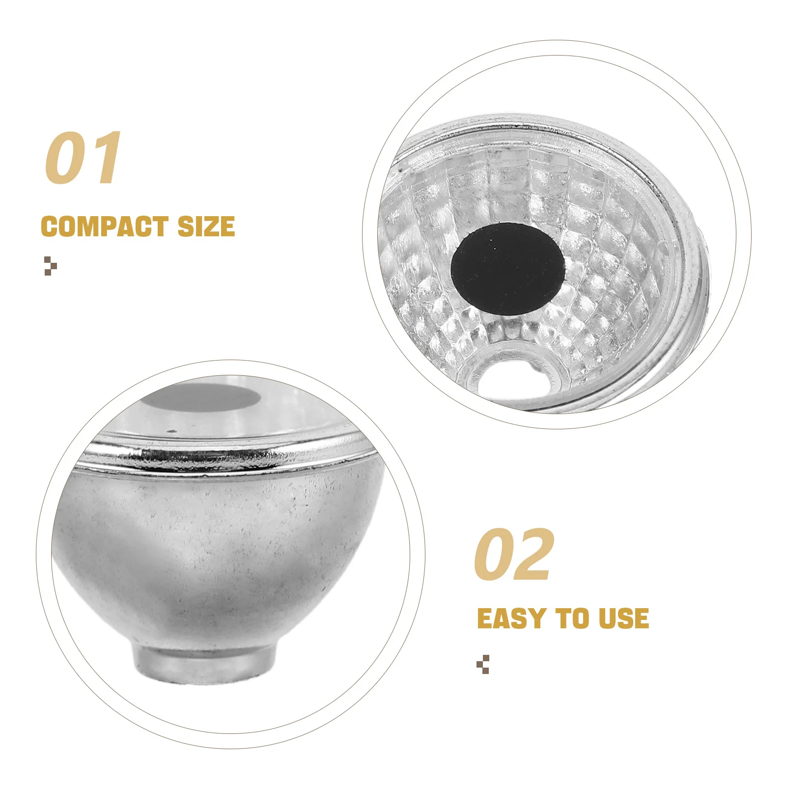 100Pcs DIY Plastic Lamp Shade Small Spotlight Light Statues Decorative Solar Yard Decorations Statue Accessories