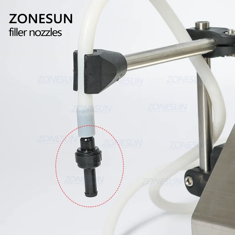 ZONESUN GFK-160 ขนาดเล็กเครื่องบรรจุหัวฉีดสําหรับเครื่องบรรจุดิจิตอลขวดเล็กๆ 5 มม.Liquid FILLER หัวฉีด