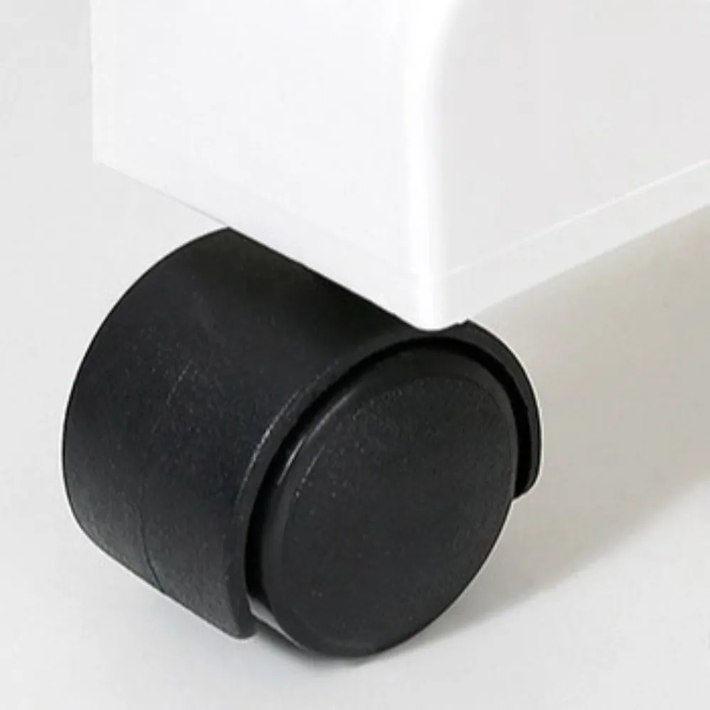 

5/6 Layers Movable Book Shelf Rotatable Removable Bookshelf on Wheels Multi-Layer Large Capacity Mobile Bookshelf Desk Storage