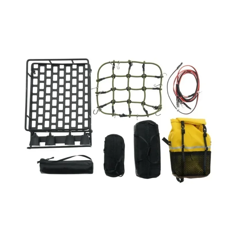 Universal Roof Racks With LED Light for 1/14 1/12 1/10 RC Crawler Car SCX10 CC01 MN D90 D91 D99 MN90 MN99S