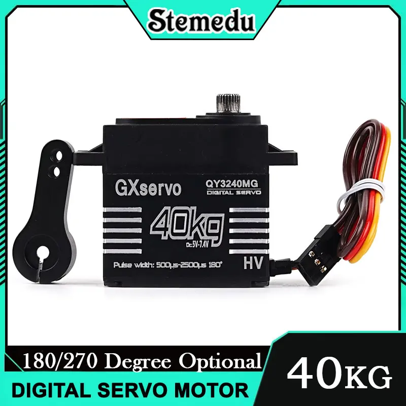 YP3240MG 40KG Digital Servo High Torque 5.0-7.4V Metal Gear IP67 Waterproof for 1:8 1:10 RC Crawler TRX6 SCX10 Baja