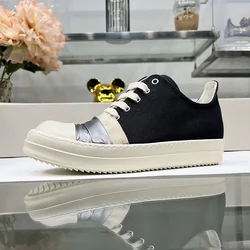 Dekherw Canvas Low Top Ro Masked Wrinkled Bandage Thick Sole Lace Up Flat Men Women Sneakers Casual Shoes Luxury Trainers