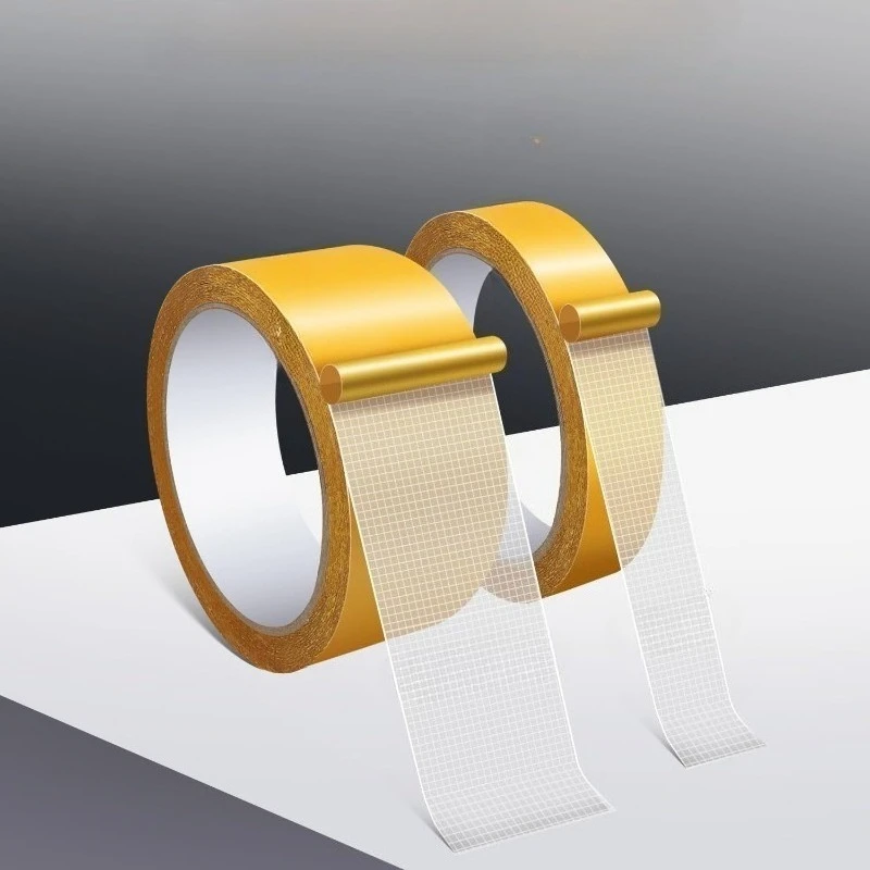 

2pcs Double Sided Fabric Tape, High Adhesive Strength Mesh Duct Tape, Strong Adhesive Template Tape, Double Sided Woodworking