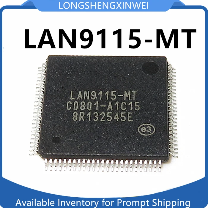 1PCS Original LAN9115-MT LAN9115 TQFP-100 Parallel Interface Ethernet Controller Chip