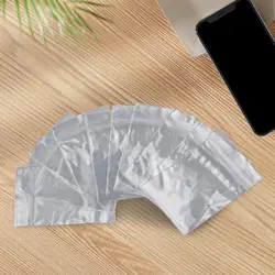 100Pcs Small Clear Vacuum Bags Plastic Baggies Baggy Grip Self Seal Resealable Zip-Lock For Kitchen Food Mini Tool Parts Storage