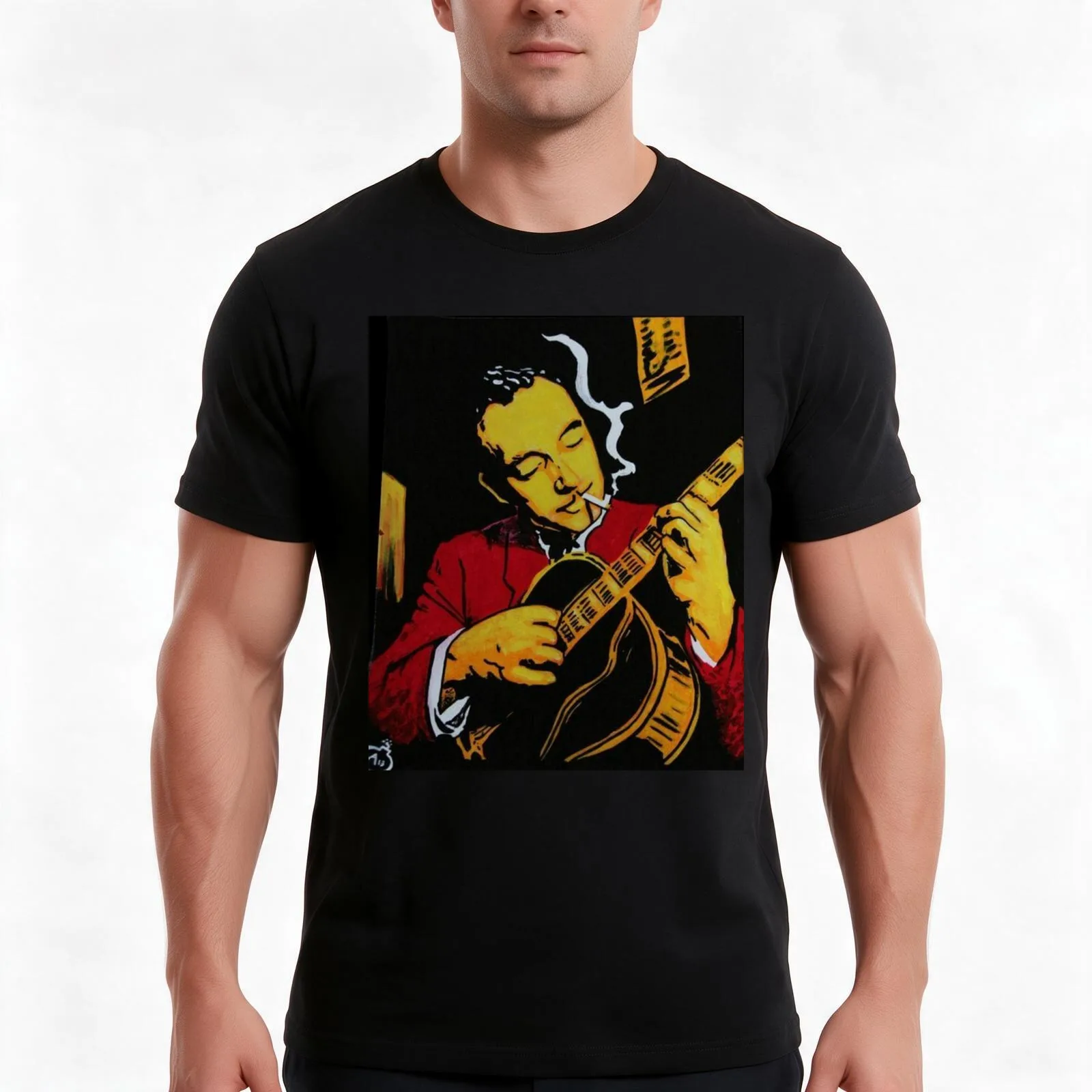 Django Reinhardt The Father of Jazz Manouche T-Shirt Summer Casual Cotton Tee Oversized Streetwear Tops Vintage Graphic Print