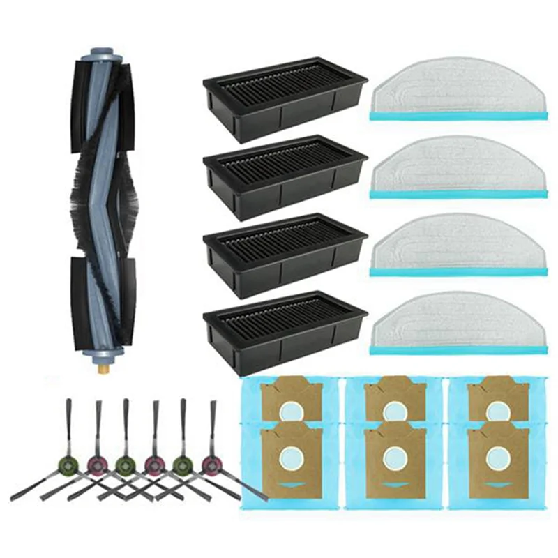 ABKR-For Yeedi Cube Yeedi CC Robot Vacuum Replacement Parts Accessories Main Side Brush Hepa Filter Mop Dust Bag