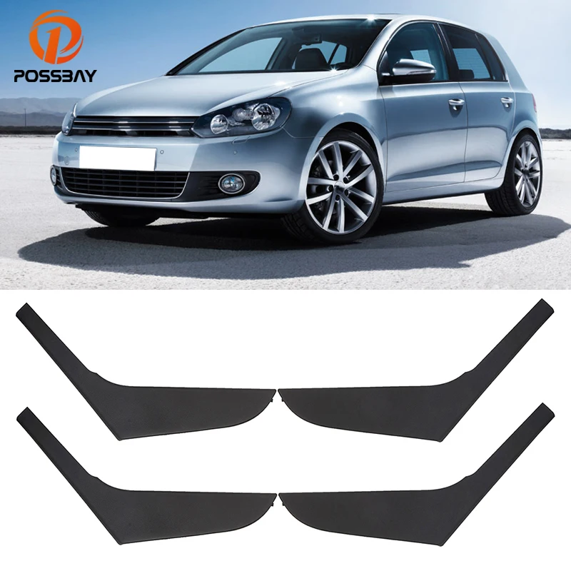 4Pcs for VW Golf 6 MK6 2009 2010 2011 2012 2013 Car Interior Door Handle Cover Trims Inner Black Replacement Accessories