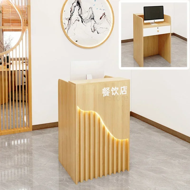 

Modern Small Reception Desks Creative Restaurant Cashier Counter Small Barber Shop Beauty Salon Simple Cashier Counter Bar Table