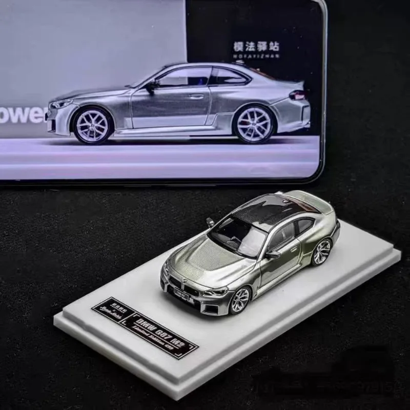 In stock 1: 64 M2 G87 millennium jade,Exclusive high-end alloy imitation car model for dealers,Creative decorative item