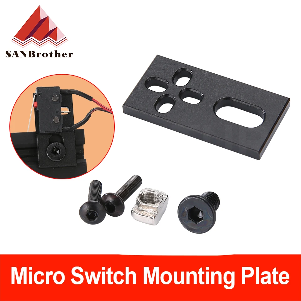 

Opensource miniature limit switch Kit mounting plate aluminum miniature limit switch board 3D printer accessories