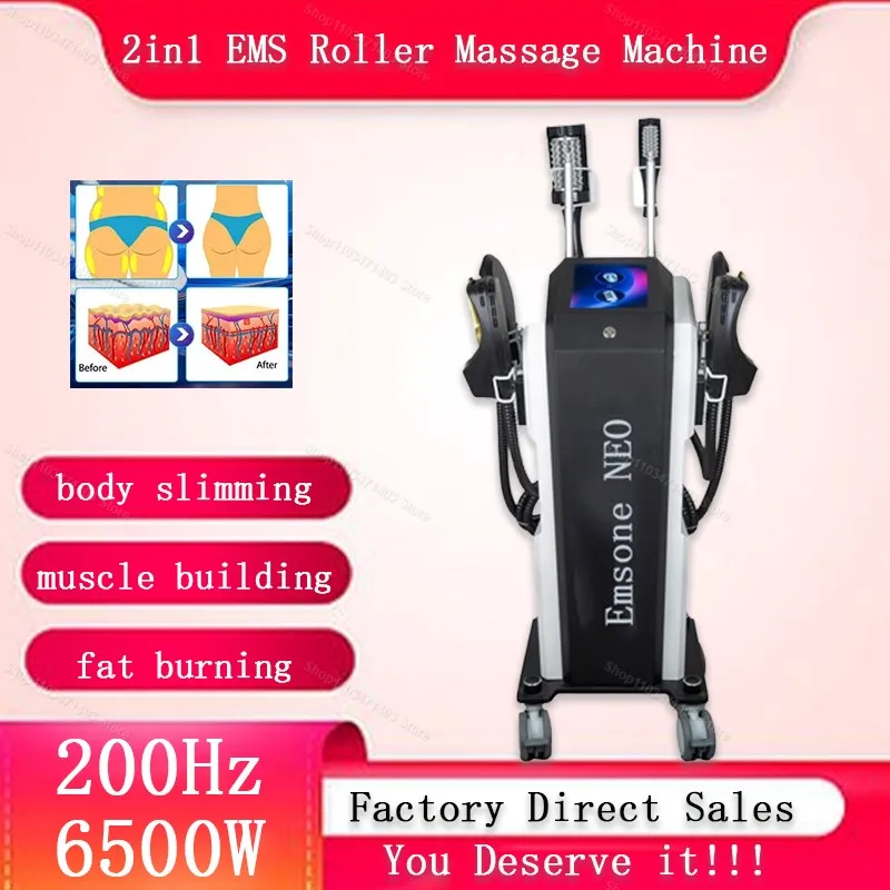 EMS Vacuum Inner Ball Roller 360 Degree Rolling Cellulite Massage Weights Loss Machine Body Muscle Body Slimming Fat Removal